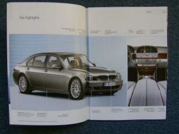 BMW 7er Limousine E65 E66 Facelift Argumenter Mappe 2005