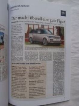 Land Rover Range Rover Presseberichte Buch Prospekt
