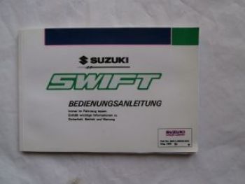 Suzuki Swift Anleitung August 1996 Deutsch