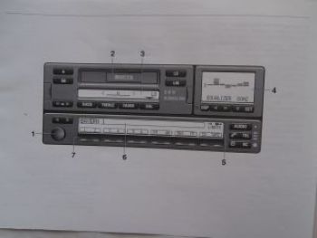 Autoradio BMW Business RDS (MID) März 1994 Rarität