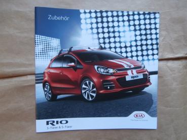 Kia Rio 3-Türer & 5-türer Zubehör Prospekt 11/2016 NEU