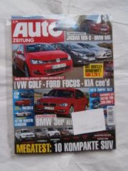 Auto Zeitung 22/2012 Golf Focus,Jaguar XKR-S,BMW M6 coupè,Audi S