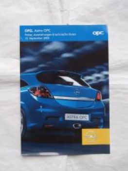 Opel Astra OPC 13. September 2005 NEU Rarität