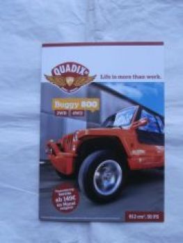 Quadix Buggy 800 2WD 4WD Prospekt 2013 NEU