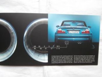 BMW M3 Convertible E46 März 2001 Flyer Brochure NEW