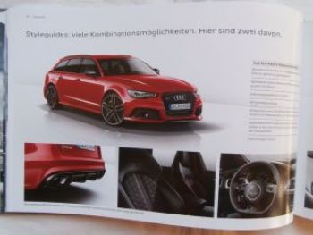 Audi RS 6 Avant Prospekt Buch September 2013 NEU
