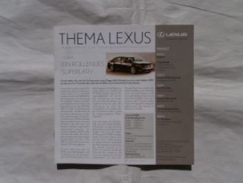 Lexus Thema Nr.2 Mai 2006 LS600h,IS 220d Sport Line, RX 350