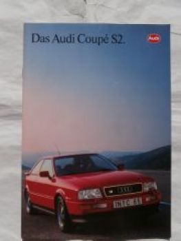 Audi Coupé S2 Typ8B Prospekt Rarität