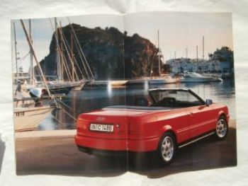 Audi Cabriolet Prospekt Januar 1992 Rarität