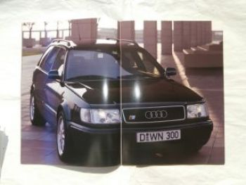 Audi S4 4.2 +Avant C4 Prospekt Juli 1993 Rarität