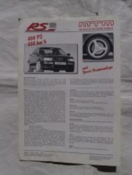 MTM Presse Referenzen Audi S2, Aztec,Audi RS2 Sonderdruck