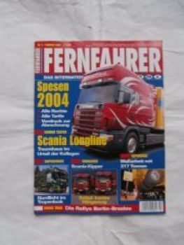 Fernfahrer 2/2004 Scania Longline,Hänger- vs. Sattelzug,