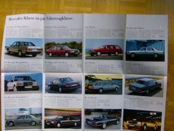Mercedes Benz PKW W201 W124 W126 R107 Prospekt 8/1987