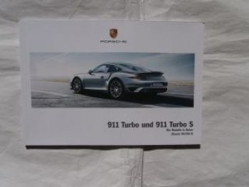 Porsche 911 Turbo und Turbo S (991) Mai 2013 Preisliste