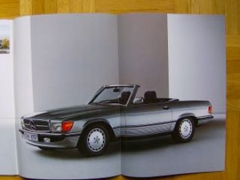 Mercedes Benz PKW W201 W124 W126 R107+G Prospekt 10/1985