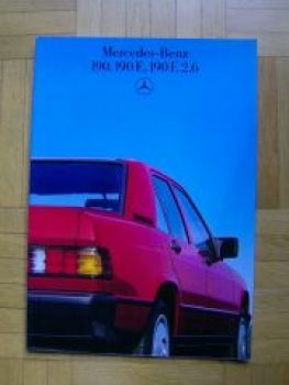 Mercedes Benz W201 190, 190E, 190E 2.6 Prospekt 8/1985