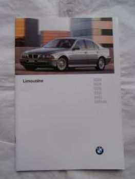BMW 520i 523i 528i 535i 540i 525tds E39 Limousine September 1996