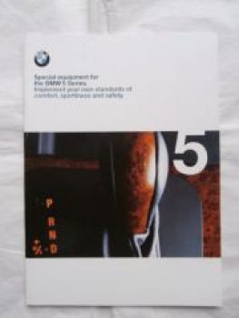 BMW 5 Series Special equipment Brochure E39 September 1999