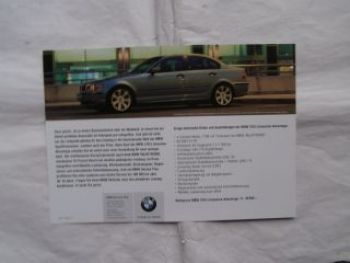 BMW 316i E46 Advantage Limousine Facelift Prospektblatt NEU