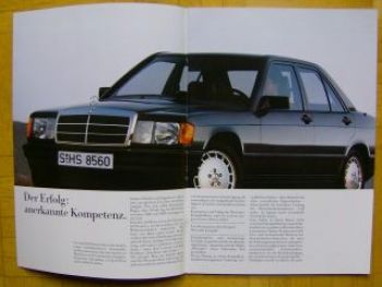 Mercedes Benz W201 190, 190E, 190E 2.3, 2.6 8/1985 Prospekt