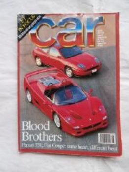 car magazine 8/1995 Ferrari F50,Fiat coupé,Marcos,200SX,