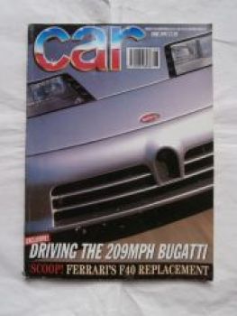 car 6/1993 Bugatti EB110, Lamborghini Diablo VT,Ferrari F40