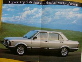 Fiat Argenta Prospekt UK Englisch 5/1983