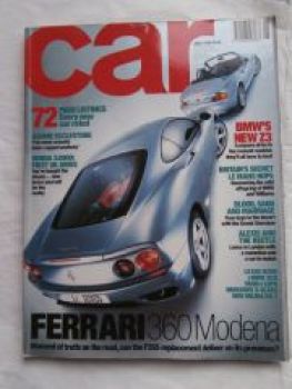 car 6/1999 Ferrari 360 Modena,BMW Z3 Roadster,Honda S2000,