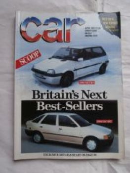 car 4/1989 Metro, Ferrari Mondial,Ford Fiesta XR2i, Mazda 323,Pr