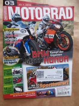 Motorrad 3/2010 Wakan Roadster 100,BMW K1300S v. Honda VFR 1200F,S1000 RR vs. Honda Fireblade,