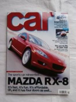 car 1/2003 Mazda RX-8, Vergleich: Golf R32 vs. 147GTA vs. Focus