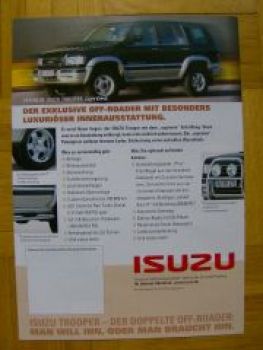 Isuzu Trooper supreme Sondermodell Prospekt