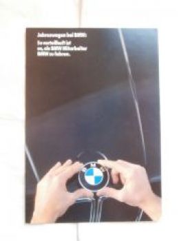 BMW Jahreswagen Prospekt E24,524td E28,520i E 28,E30