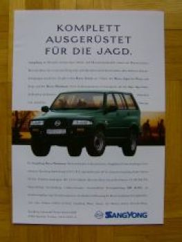 SsangYong Musso Family und Alpin & Waidmann Propekt