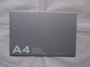 Audi A4/Avant +S4 + allroad quattro 5.August 2013 NEU