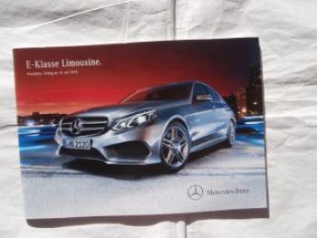 Mercedes Benz E-Klasse Limousine BR212 19.Juli 2013