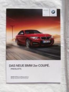 BMW 220i M235i 220d F22 Coupé November 2013 NEU