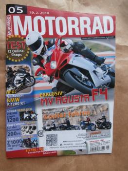 Motorrad 5/2010 BMW R 1200T, Kawasaki Z1000 alt gegen neu,Honda VFR800 vs. VFR1200F,MV Agusta 1000 F4,