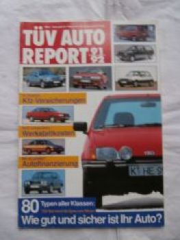 Tüv Auto Report 1991/92 BMW E30,Corsa A,Alto,Swift,SJ,Justy,R4