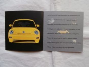 VW New Beetle Dänemark Prospekt Oktober 1998 Rarität
