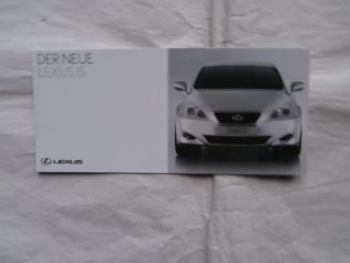 Lexus IS250 Flyer Prospekt TypXE2 NEU