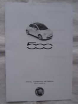 Fiat 500 Preisliste 1.November 2013 NEU