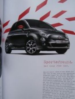 Fiat 500 +500C +500S Prospekt Oktober 2013 NEU