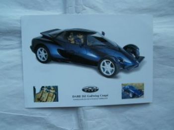 Dare DZ Gullwing Coupé UK Brochure Prospektblatt Rarität