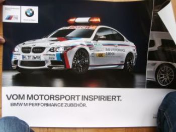 BMW Original M Performance Zubehör 3er Reihe E92 Poster NEU