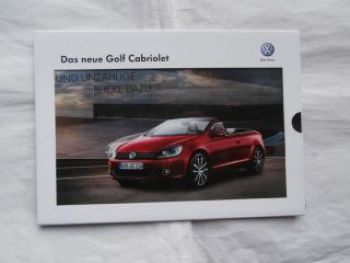 VW Golf7 Cabriolet Vorstellungsmappe März 2011 NEU Rarität