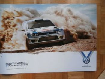 VW Polo R WRC (Typ 6R)  + Rallye Fahrzeug Poster NEU