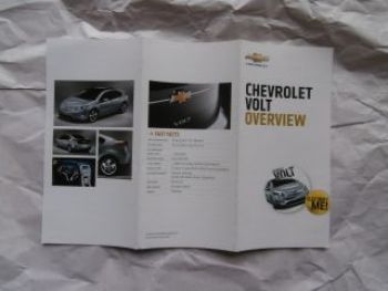 Chevrolet Volt Overview Flyer Prospekt NEU Rarität