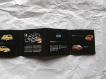 Fiat Personbilprogram Dänischer Prospekt Flyer ausklappbar