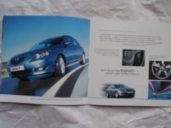Mazda 3 neue 3stigkeit September 2003 Prospekt A5 Format